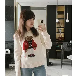 Suéteres femininos r Family Xiongzu Novo produto Conjunto infravermelho Ursinho usa lã pura vigorosa e redutora de idade para uso diário Textura macia e confortável