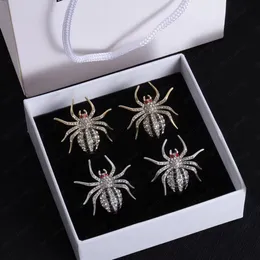 أزياء Zircon Spider Actioner Designer أقراط للنساء عيد الحب عرس الهدايا الهدية