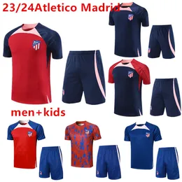 2023-2024 adult kids Atletico Madrids tracksuit chandal futbol soccer Training suit 23/24 Madrids tracksuits set men camiseta de football jacket AAA