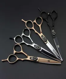 Nowe nożyczki do krojenia włosów fryzjerskich z fryzjerem Kasho GF60 55 cali 60 cali 6cr SilverBlackRose Golden7599853
