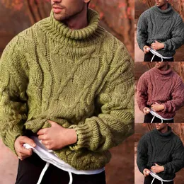 Winter-Herren-Retro-Twisted-Pullover, einfarbig, gestrickt, floral, locker, warmer Herren-Pullover 231228