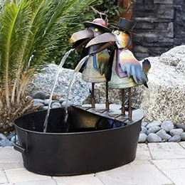 庭の装飾クリエイティブアニマルマウスウォーターファウンテン屋内屋外滝の噴水テーブルレットトップ風水ホームデコレーション