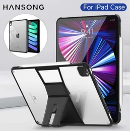 Tablet PC Cases Bags Case de iPad transparente para Pro 11 2021 AIR 4 5 109 102 9th 8th 7th Generation 97 5º 6º mini 6 5 4 Acrilic6368109