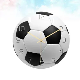 Zegary ścienne Kreatywne zegar akrylowy projekt piłki nożnej wiszący Mute Ruch Dekoracyjny wystrój do salonu sypialnia