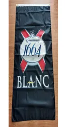 Kronenbourg 1664 Blanc Beer Flag 35ft 90cm150cm 폴리 에스테르 깃발 배너 장식 플라잉 홈 정원 깃발 축제 선물 3447708