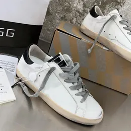 2024 Klasik Tasarımcı Yeni Sıradan Ayakkabılar Yapmak Eski Kirli Altın Süper Kaz Yıldız İtalyan Marka Süper Kirli Ayakkabı Yıldız Lüks Kirli Sizli Beyaz Deri Yapmak Spor ayakkabı ayakkabıları
