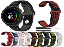 Pulseira de relógio de borracha para garmin forerunner 220 230 235 630 620 735 abordagem s20 s5 s6 pulseira de silicone loop7336059476