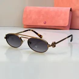 Óculos de sol para mulheres óculos de grife óculos de sol retrô ovais Boutique de alta qualidade Mistura elementos clássicos e modernos Artesanato de alta qualidade Óculos de sol de armação pequena
