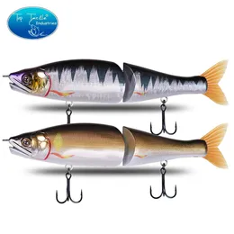 CFLURE Swimbait Esca snodata per luccio Big Bass Fishing Lure 220mm 178mm Affondamento lento Segmenti galleggianti Scivolo 240116