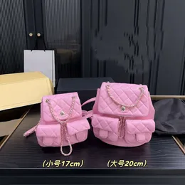 women backpack ch designer Chan girl Womens luxury backpack with small fragrance mini bags 2023 New Caviar Cowhide Duma Backpack with Small Fragrant Wind Rhythm ZE2G