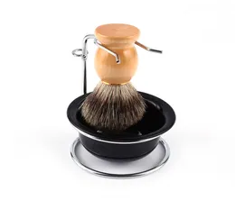 Meicoly-Kit de afeitado para hombres, tazón de diseño de belleza duradero, taza, cepillo, jabonera, soporte, afeitadora portátil, juego de afeitadora limpia para barba 3p7631825
