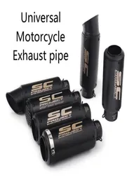 Motorcykelavgasrör SC Projekt avgaser Escape Moto för Cafe Racer Exc MT09 GSR750 TRK 502 LTZ400 GSR600 Echappement Moto3758731091326