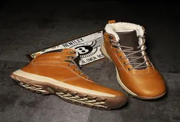 Dekabr inverno quente botas masculinas de couro genuíno mais botas de neve feitas à mão à prova dwaterproof água trabalho tornozelo botas de alta qualidade sapatos masculinos 2011268997457