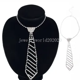 Nowy moda Unisex Bolenning Rhinestone Tie