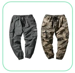 Joggers calças de carga dos homens harem multibolso camuflagem homem algodão sweatpants streetwear casual plus size calças m7xl6039354