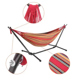 2-Person Hammock with Space Saving Steel Stand and Portable Carrying Bag 48"W x 120" L Red hammock stand swing hammock 231228