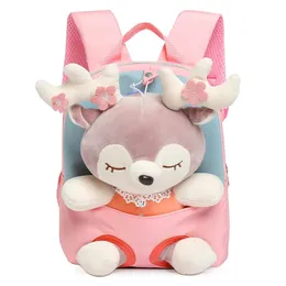 Plyschskolans väskor för flickor plysch djur ryggsäckar barn grejer ryggsäck dagis småbarn ryggsäckar mochila escolar 231229