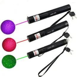 Flashlights Torches Powerful Green Laser Sight Pointer Adjustable Focus Lazer With Pen Head Burning Match Light For Office School