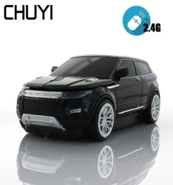 3D Kablosuz Fare Bilgisayar Fareleri Spor SUV Araba Modeli Fare 1600dpi PC Tablet Dizüstü Bilgisayar Gaming için USB Alıcı Mause