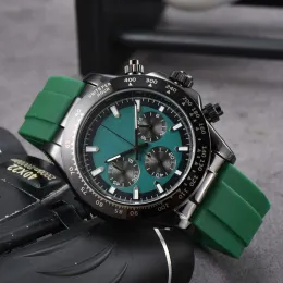 r0lex 시계를위한 고품질 디자이너 6 스티치 다기능 크로노 그래프 손목 시계 Sapphire Men Mens 시계 모든 다이얼 작업 쿼츠 최고의 럭셔리 브랜드 시계