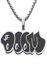 MF Doom Mm Black Tide Collana con ciondolo di marca Uomini e donne HipHop Personalità Coppia Moda AllMatch Gioielli Gift5154116