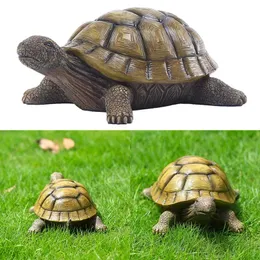 Resin Turtle Statue Fortune Lucky Fengshui Ornament Art Crafts Decor for Indoor Outdoor Garden Yard Decoration Figurine 231228