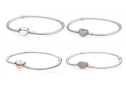 S925 Sterling Silber Armbänder Kette Damen mit Originalverpackung, passend für authentische CZ-Diamant-Pflaster-Charm-Armbänder, Geburtstagsgeschenk, Weihnachtsschmuck, BR0249486896