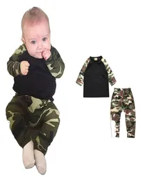 Herbst Baby Kleidung Baby Jungen Kleidung Set Junge Baumwolle Camouflage Hosen Langarm T-shirt Tops Hosen 2 pcs3233382