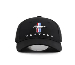 Cappelli a tesa larga 2021 Berretto da baseball nero Sport Racing Car Men039s Occhiali da sole Moto MUSTANG Moto Moto Ricamo 3D8007013