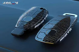 ABS Carbon Fiber Style Car Key Case Cover Shell Fob For Mercedes A B C E S Class W204 W205 W212 W213 W176 GLC CLA AMG W1773147608