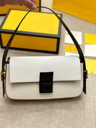 Cowhide Underarm Baguette Bag Women Fashion Shopping Satchelsショルダーバッグハンドバッグクロスボディメッセンジャーバッグ