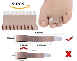 Kırık ayak parmağı parmağı atel düzleştirici sargısı antislip brace corrector crooked hammertoe yastıklı bandajlar çekiç toe4285437
