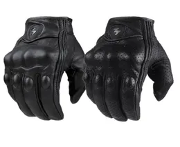 Retro Pursuit Guantes de motocicleta de cuero real perforados Guantes impermeables de moto Equipos de protección de motocicleta Guantes de motocross regalo 5818053