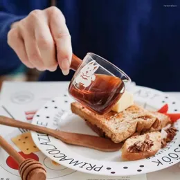 Ferramentas de medição Copo de vidro resistente ao calor Café com alto teor de borosilicato 100ml Leite de transferência de café expresso