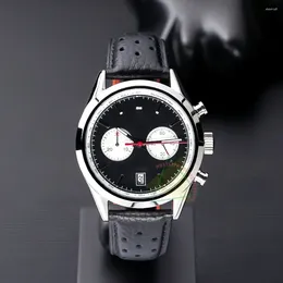 Wristwatches 2023 Fashion Top Brand Men's Quartz Chronograph 43mm Calibre 16/17 No-Date Watches Relogio Masculino