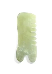 طبيعية jade stone guasha gua sha massage اليد الظهر الساق جسم الذراع المشط شكل صحية الجمال الاسترخاء cure massager أداة 268A6664437