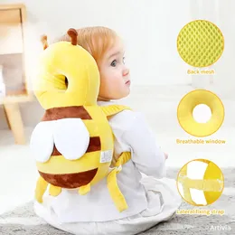 Protezione per la testa del bambino del bambino Cuscino di sicurezza Cuscino per la schiena Prevenire feriti Cuscini di sicurezza per cartoni animati Cuscino traspirante antigoccia 1-3T 231229