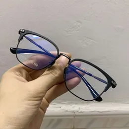 المصمم CH Cross Glasses Frame Chromes Brand Grand Sunglasses Retro Eyeglass for Men Business Pure Titanium Flat Glass Decorative Heart Heart Hight Quality 2024 ZXM6