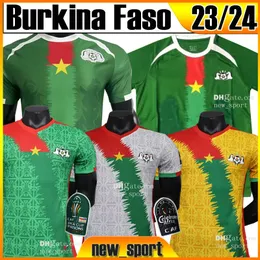 23 24 25 Burkina Faso Futbol Forması Milli Takımı Afrika Dango Ouattara Tapsoba Yeşil Top Jersey 2024 Erkekler S-XXL Futbol Gömlekleri