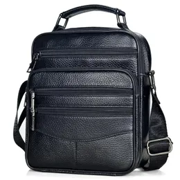 Homens bolsas de couro genuíno masculino alta qualidade couro mensageiro sacos ipad saco de negócios tamanho médio maleta tote 240116