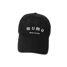 Ball Caps Miu baseball cap denim embroidery letters unisex designer Beanie hat soft top cap sunscreen hats VIKT
