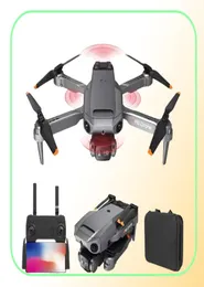 P8 Mini Drone 4K 8K HD Dual Camera Professional Aircraft WiFi FPV Fyra sidor Infraröd hinder Undvikande Folding Quadcopter Helico1307589