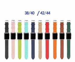 Casos Top Designer Luxury Strap Gift Watchbands para Watch Band 42mm 38mm 40mm 44mm IWatch 3 4 5 SE 6 7 Bandas Pulseira de Couro Fash6551142