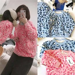 Tonytaobaby Winterwear Baby Leopard Knitted Jacquard Plush Sweater Squain-Child Sukienka 231228