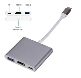 Conectores compatibles tipo C a 4K Adaptador USB C 30 VGA Dock Hub para Macbook HP Zbook Samsung S20 Dex Huawei P30 Xiaomi 11 T81465219733458