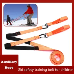 Universal Ski Safety Training Belt Ski Traction Training Rope Tie Down Tension Balance Turning Aid Protective Belt Accessories 231228