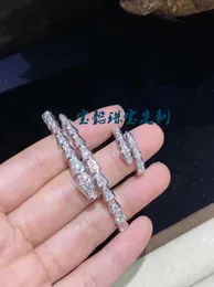 Bulgarie Carer Original Luxury Designer Bracelet Snake Bracelet Full Diamond 18k White Gold Rose Gold Snake Bone Set Diamond Full Sky Star Couple Bracelet