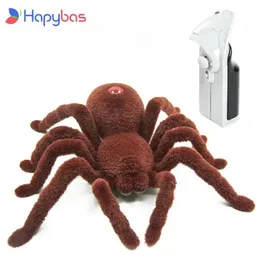 Halloween Simulatie Afstandsbediening 11 "2CH Infrarood Realistisch RC Spider Speelgoed Prank Gift 231229