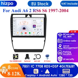 9-дюймовый интеллектуальная система AI 2din Android, автомобильный радиоприемник, мультимедийный видеоплеер для Audi A6 C5 1997-2004 S6 RS6 GPS Carplay Auto 4G RDS