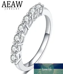 07CTW 3MM DF Yuvarlak Kesim Engementwedding Moissanite Laboratuar Grown Diamond Band Ring Sterling Sterling Kadınlar Fabrika Uzmanı D6935401